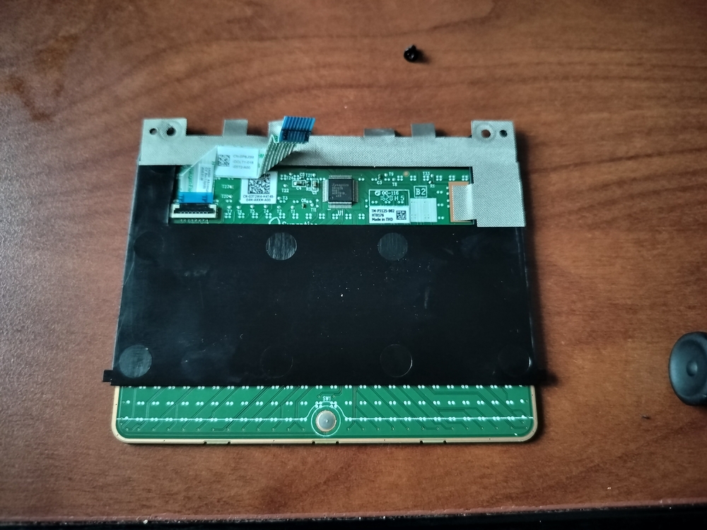 Back of Dell Precision 5540 trackpad.